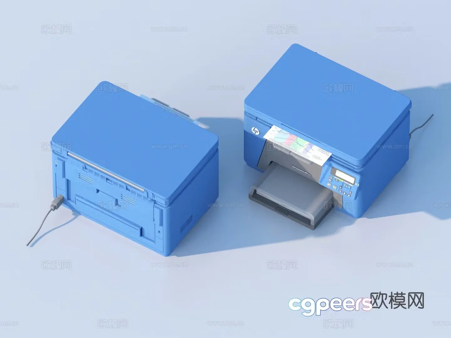 Printer Copier Office Supplies 3D Model