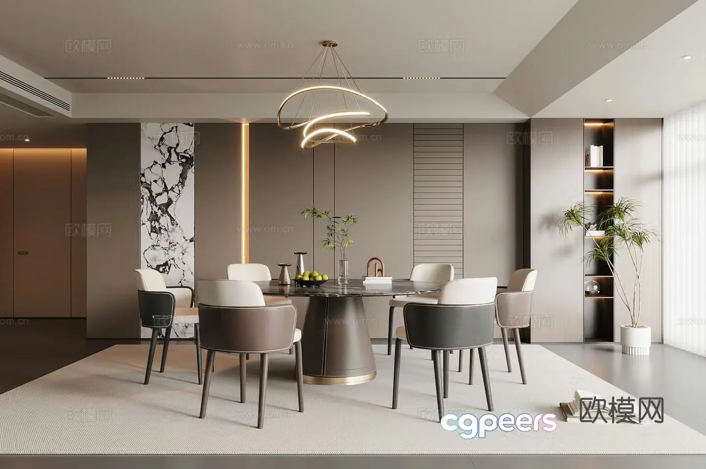 Italian restaurant 3d model