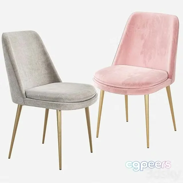 3ds Max Free – West Elm Finley Upholstered Dining Chair