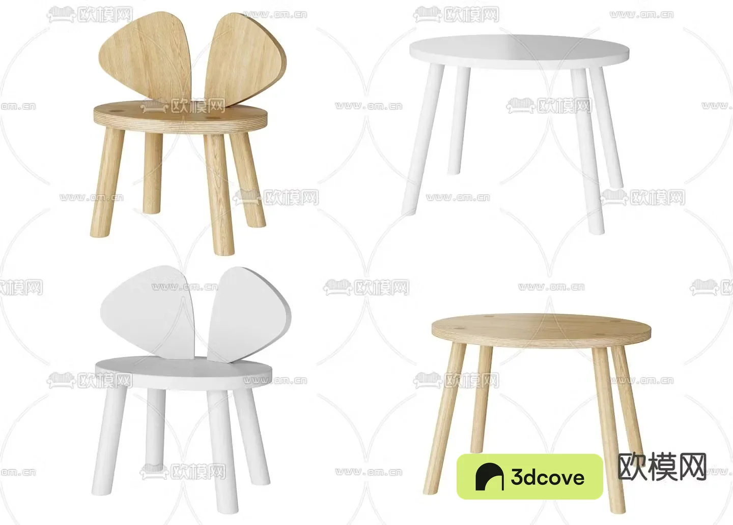 Modern children’s chair cartoon chair
