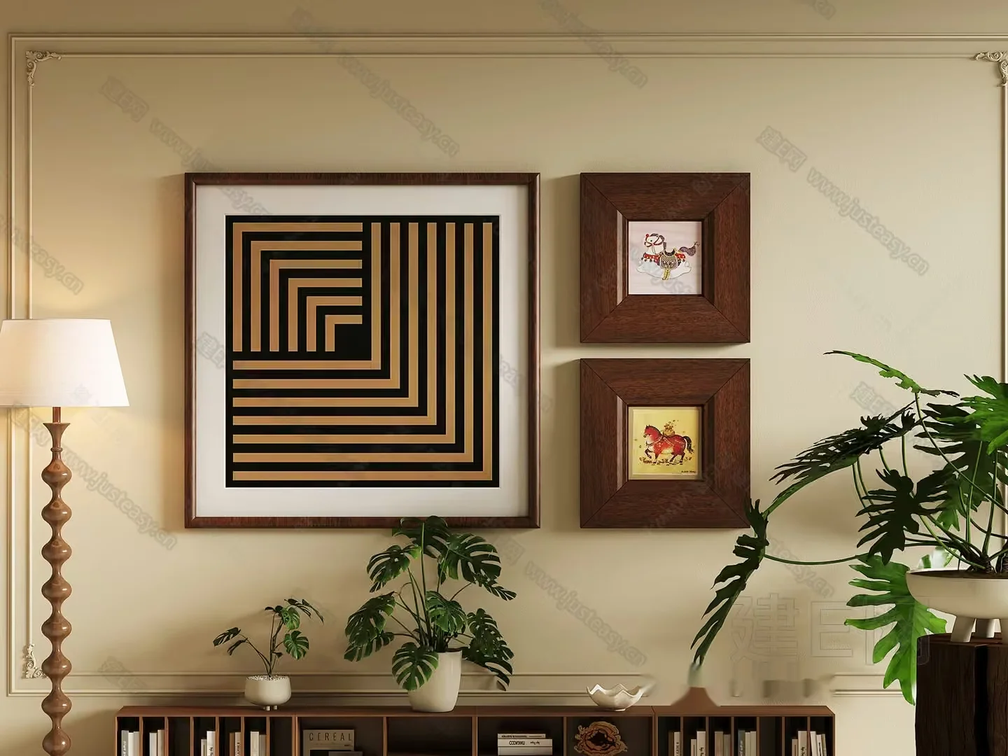 Cozy Living Room 3D Model – 5133 – VRAY Render
