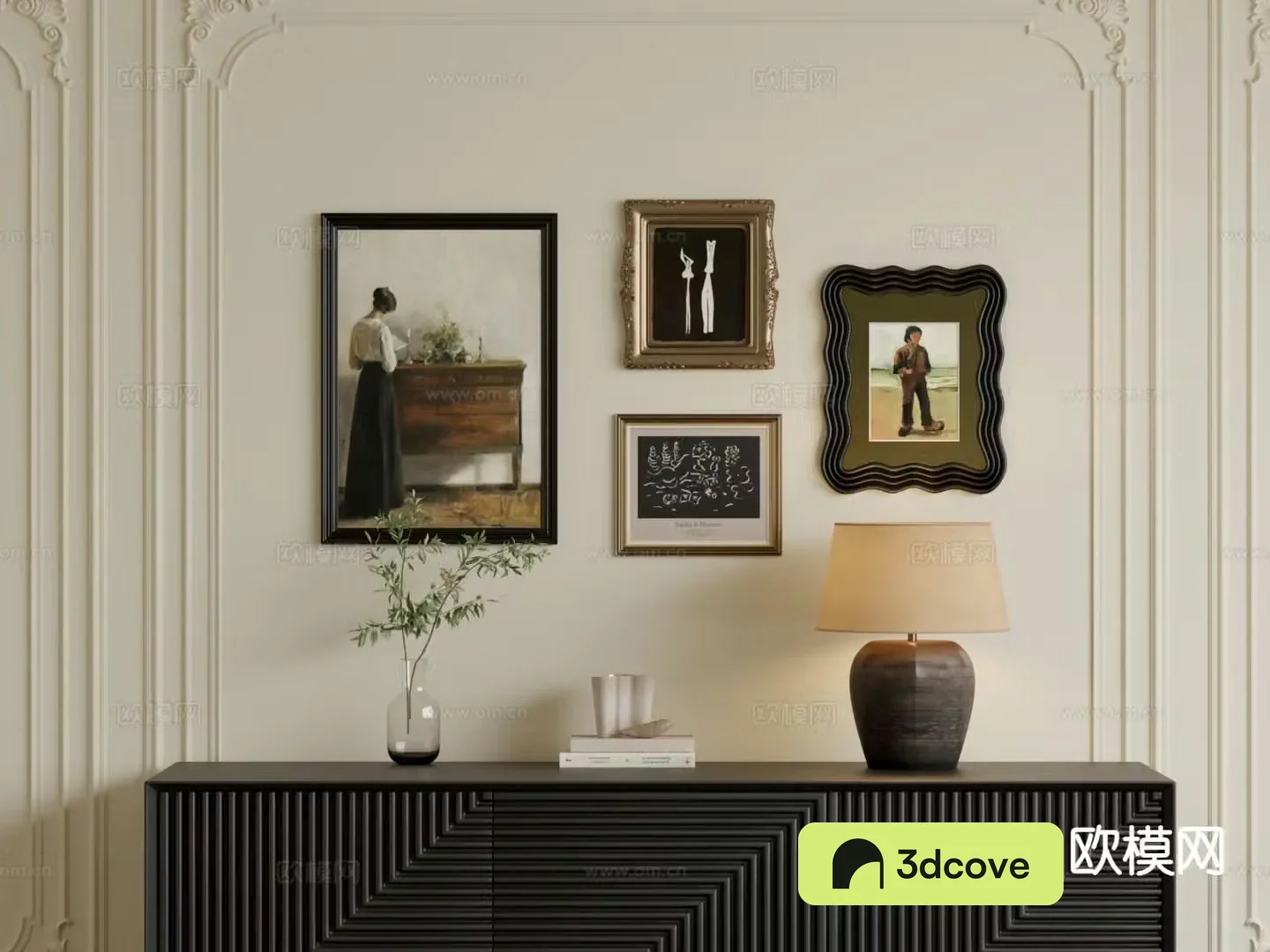 French hanging painting oil painting decorative painting
