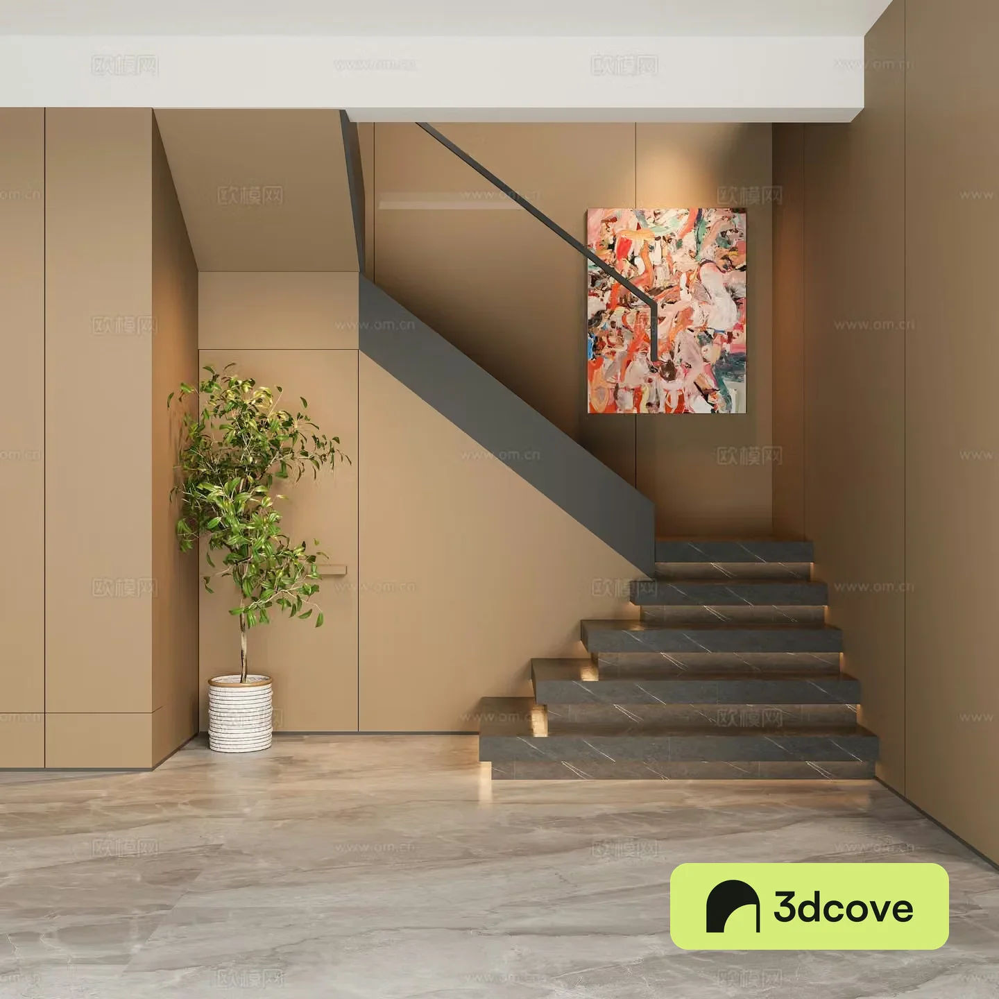 Stairwell Modern stairwell Italian stairwell Villa stairwell Duplex stairwell Staircase