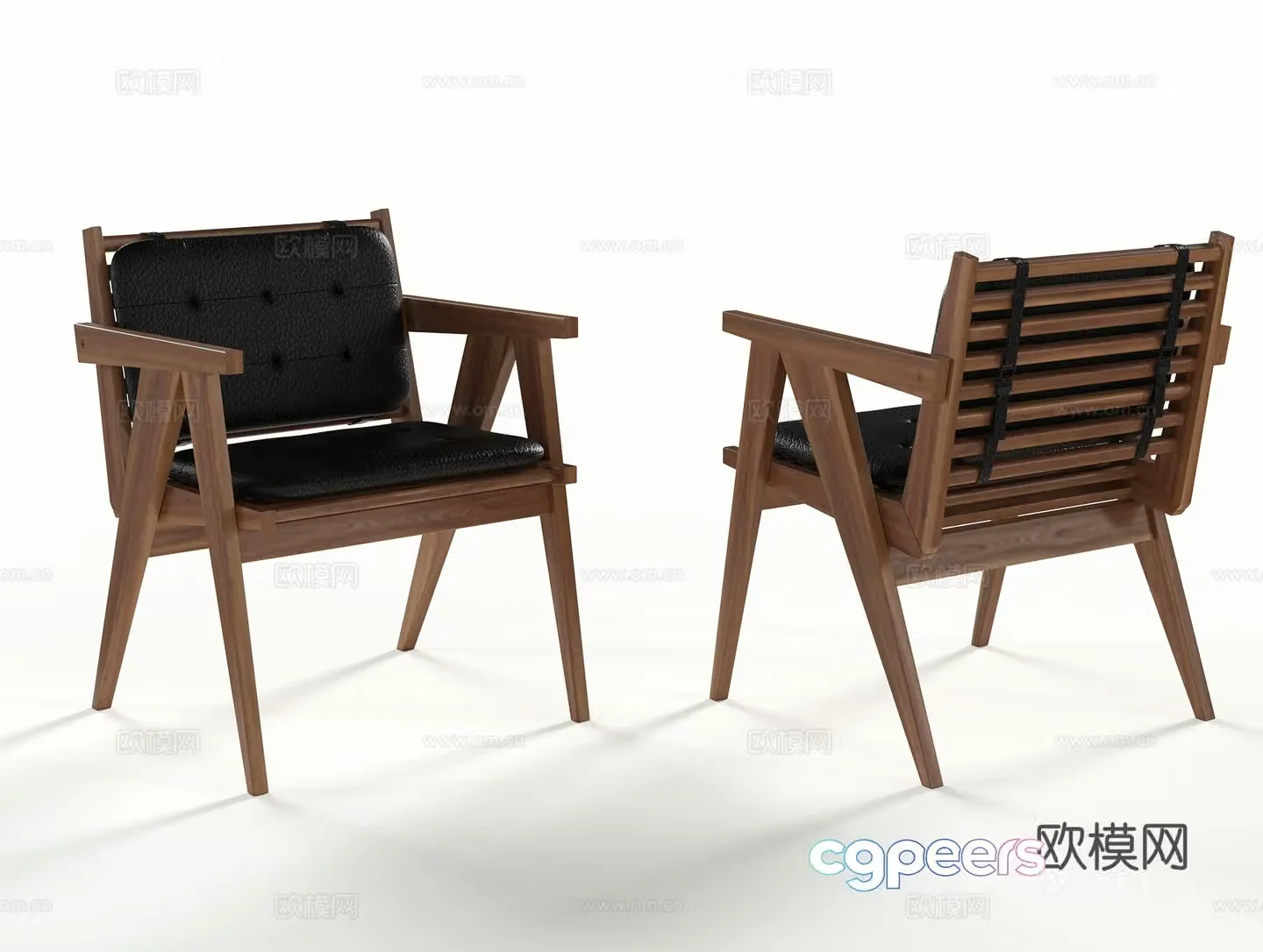 Modern single chair 3d model