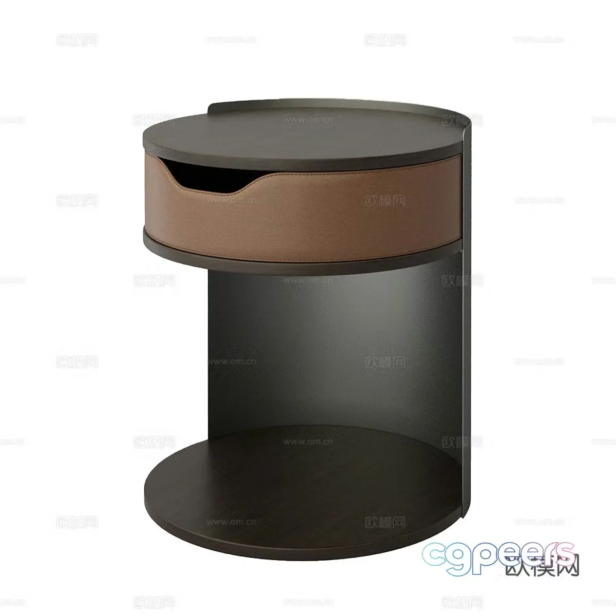 Nordic simple bedside table bedside table simple bedside table low cabinet decorative cabinet 3d model