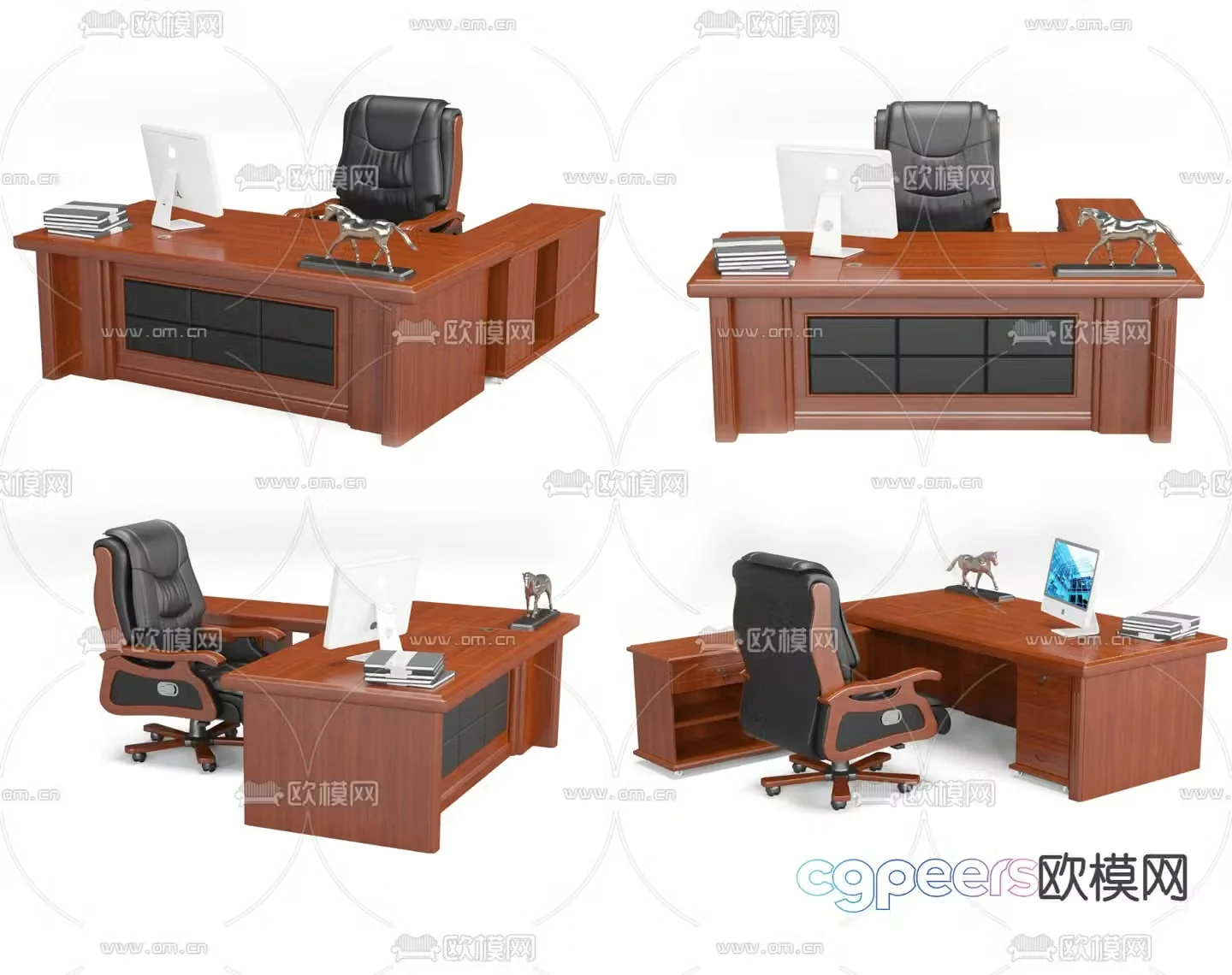 Office desk and chair desk desk and chair 3d model