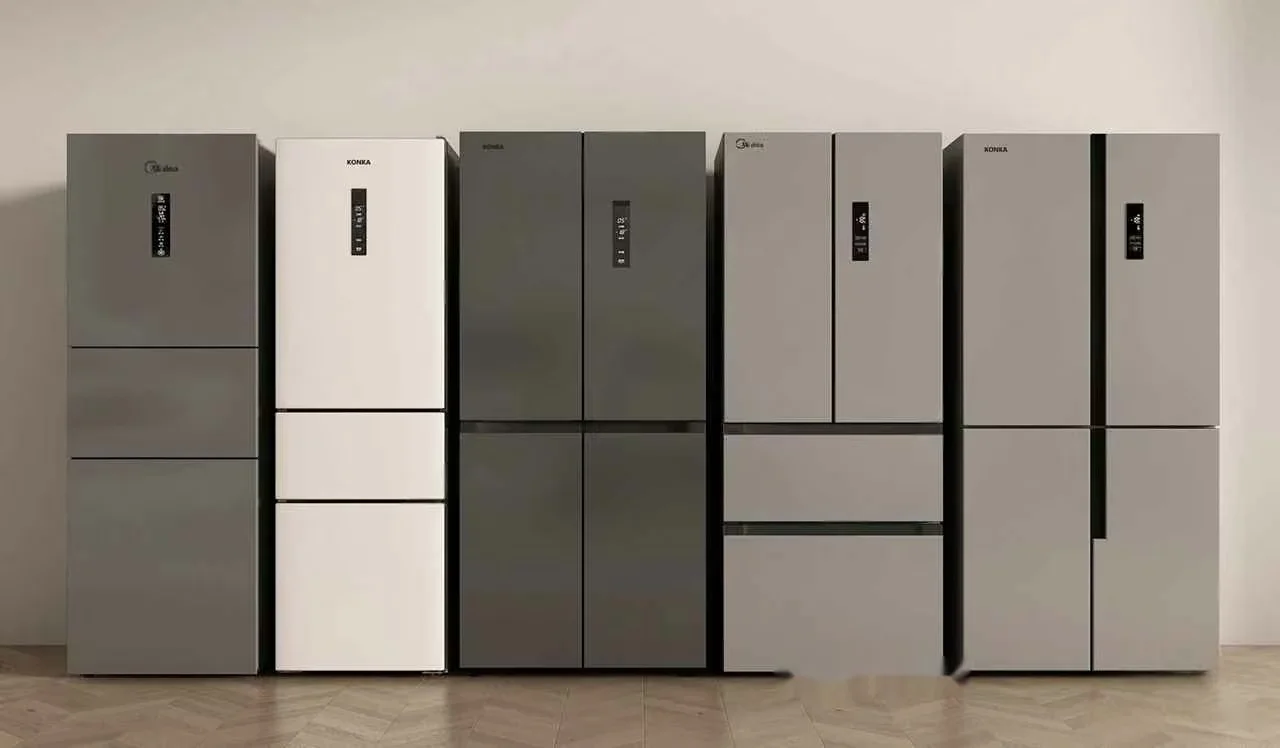 A Row Of Gray Refrigerators 3D Model – 15760 – VRAY Render