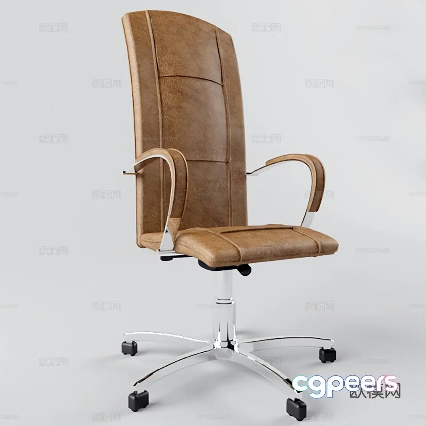 Modern office chair training chair meeting chair staff chair 3d model