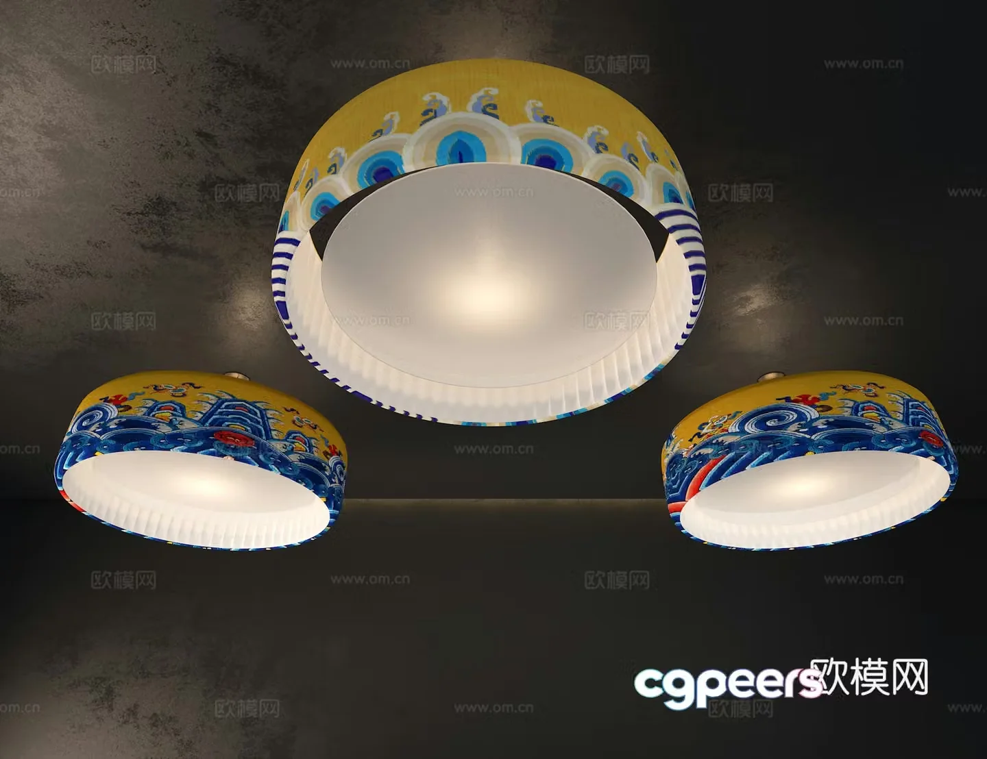 Decorative chandelier 3d model