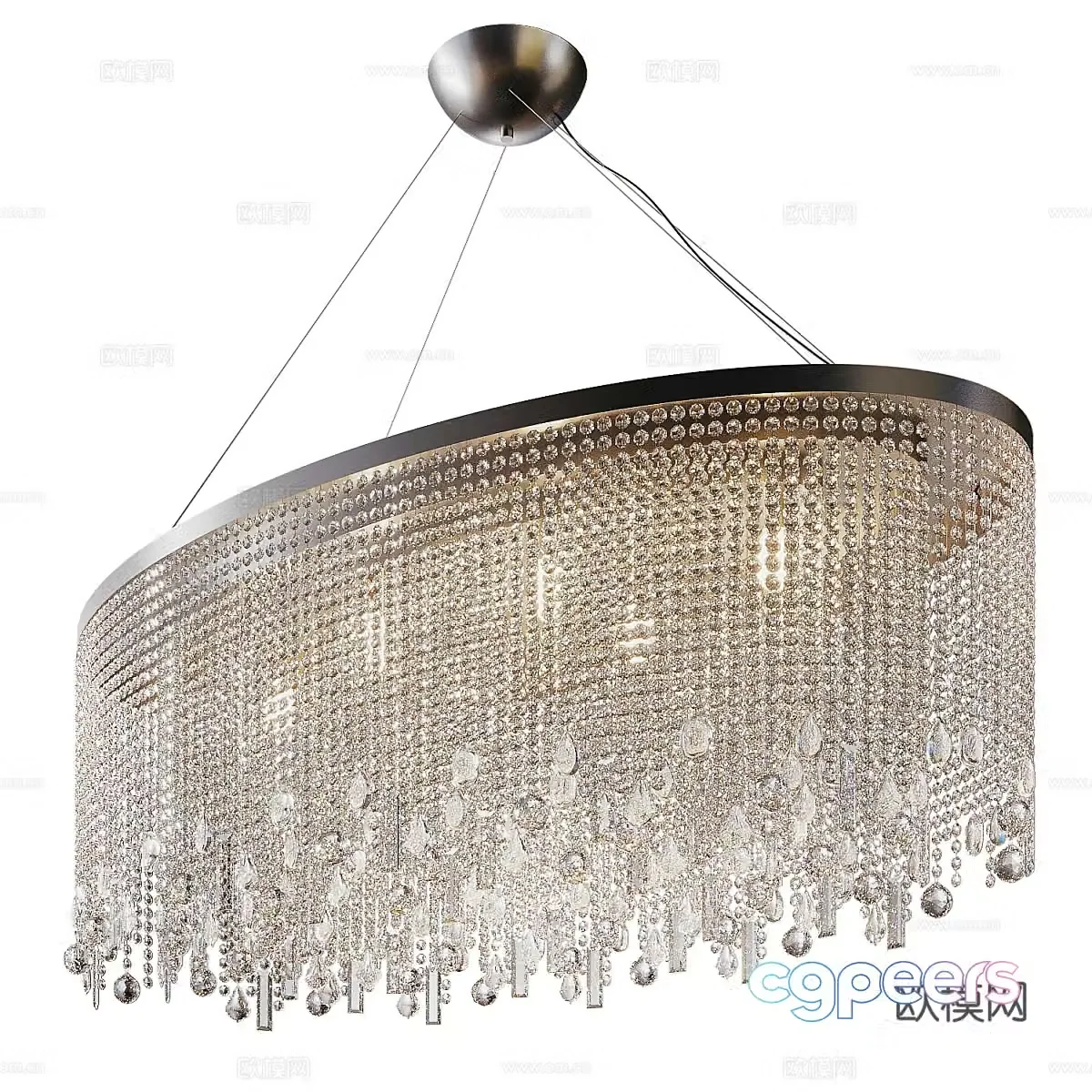 crystal chandelier 3d model