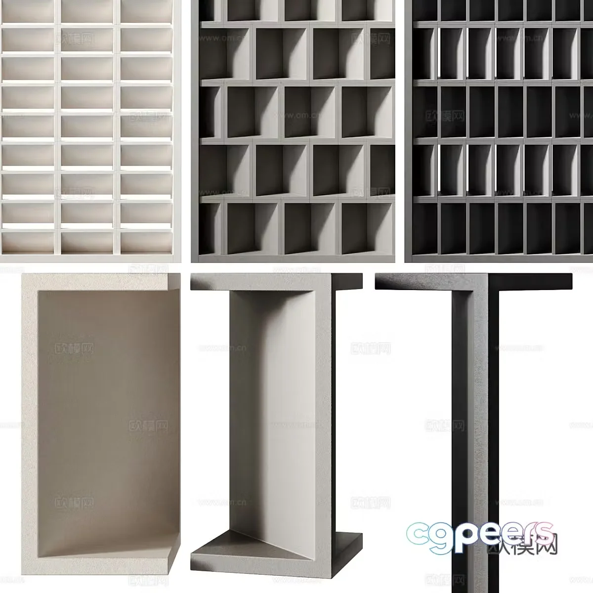 New Chinese -style new material building 3D model