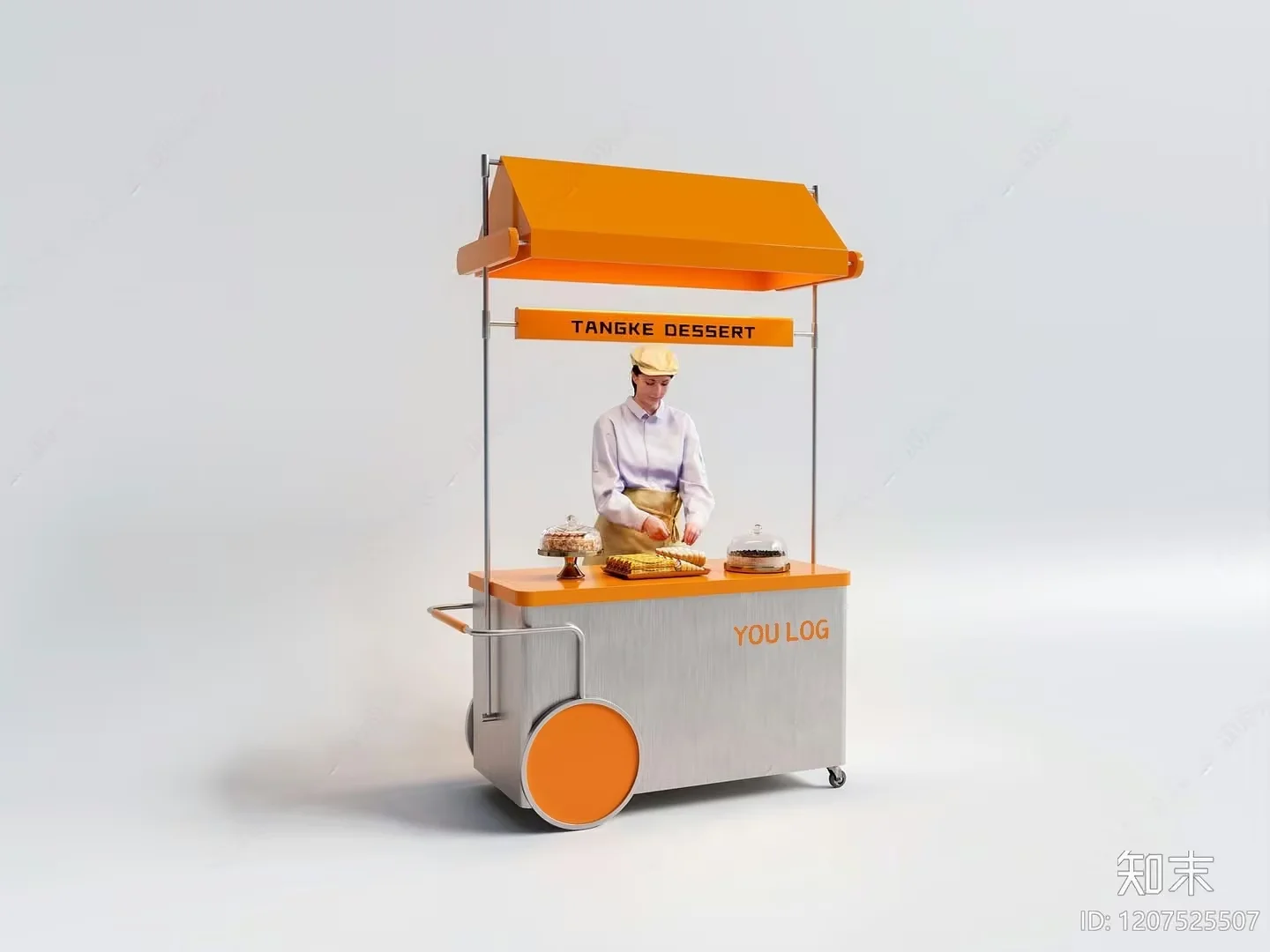 A Street Vendor Cart 3D Model – 6322 – CORONA Render