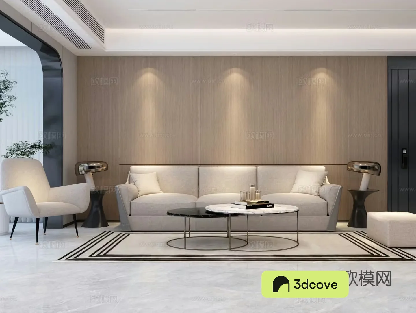 Modern sofa combination modern living room