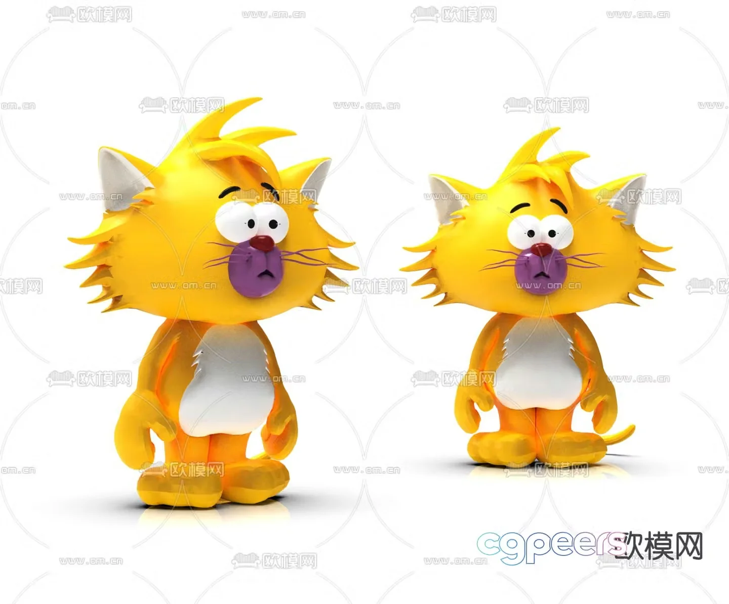 Modern cartoon doll toy 3d model