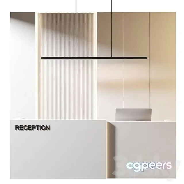 3ds Max Free – Reception Desk 02
