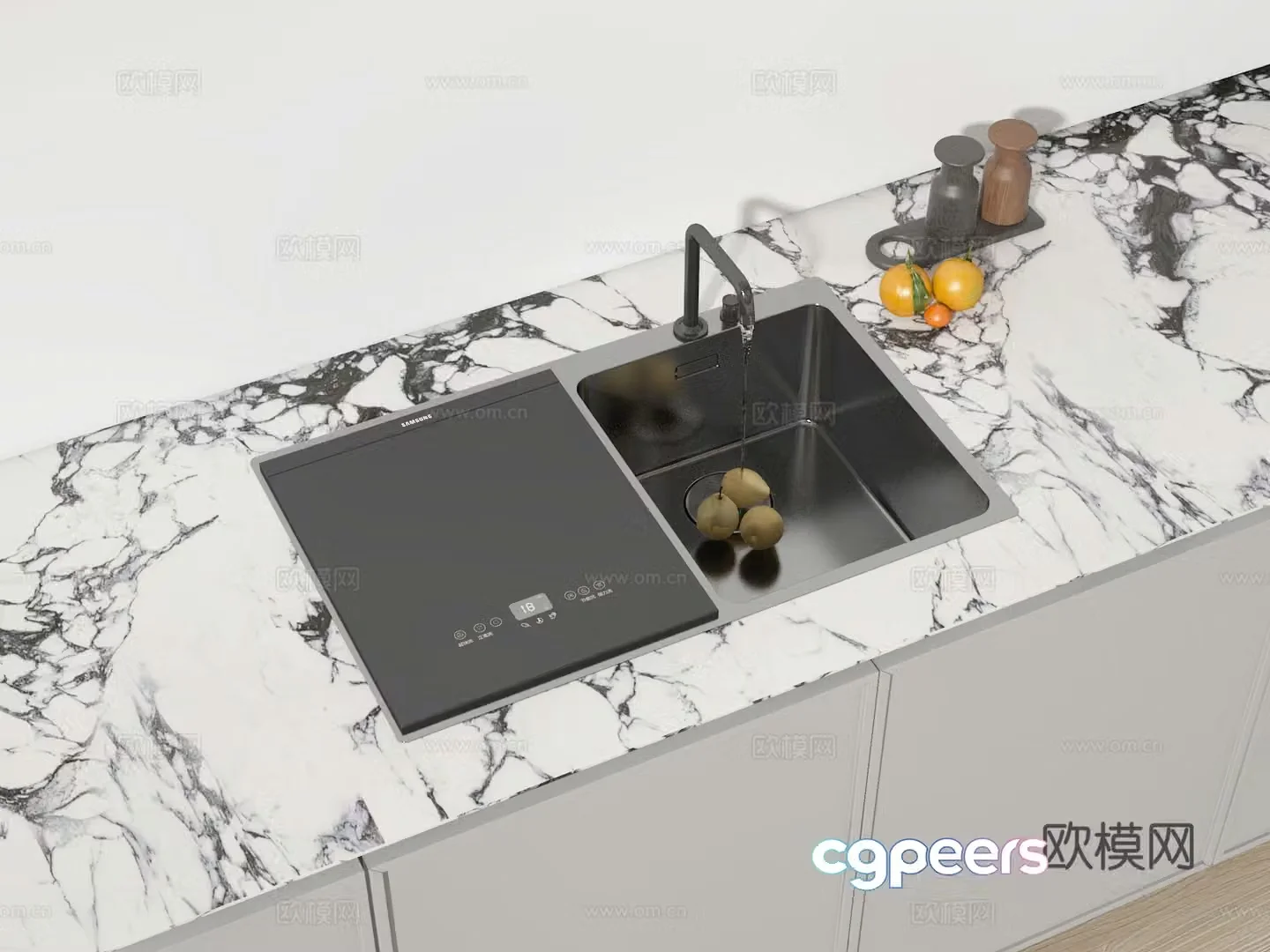 3D model of washing basin
