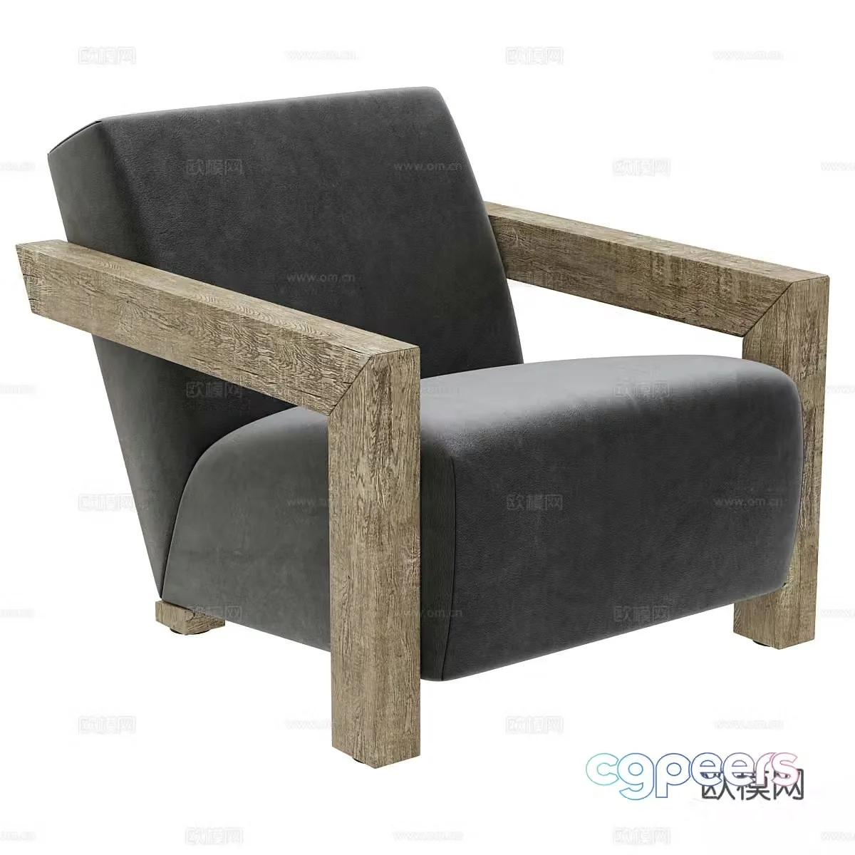 New Chinese casual chair 3D model