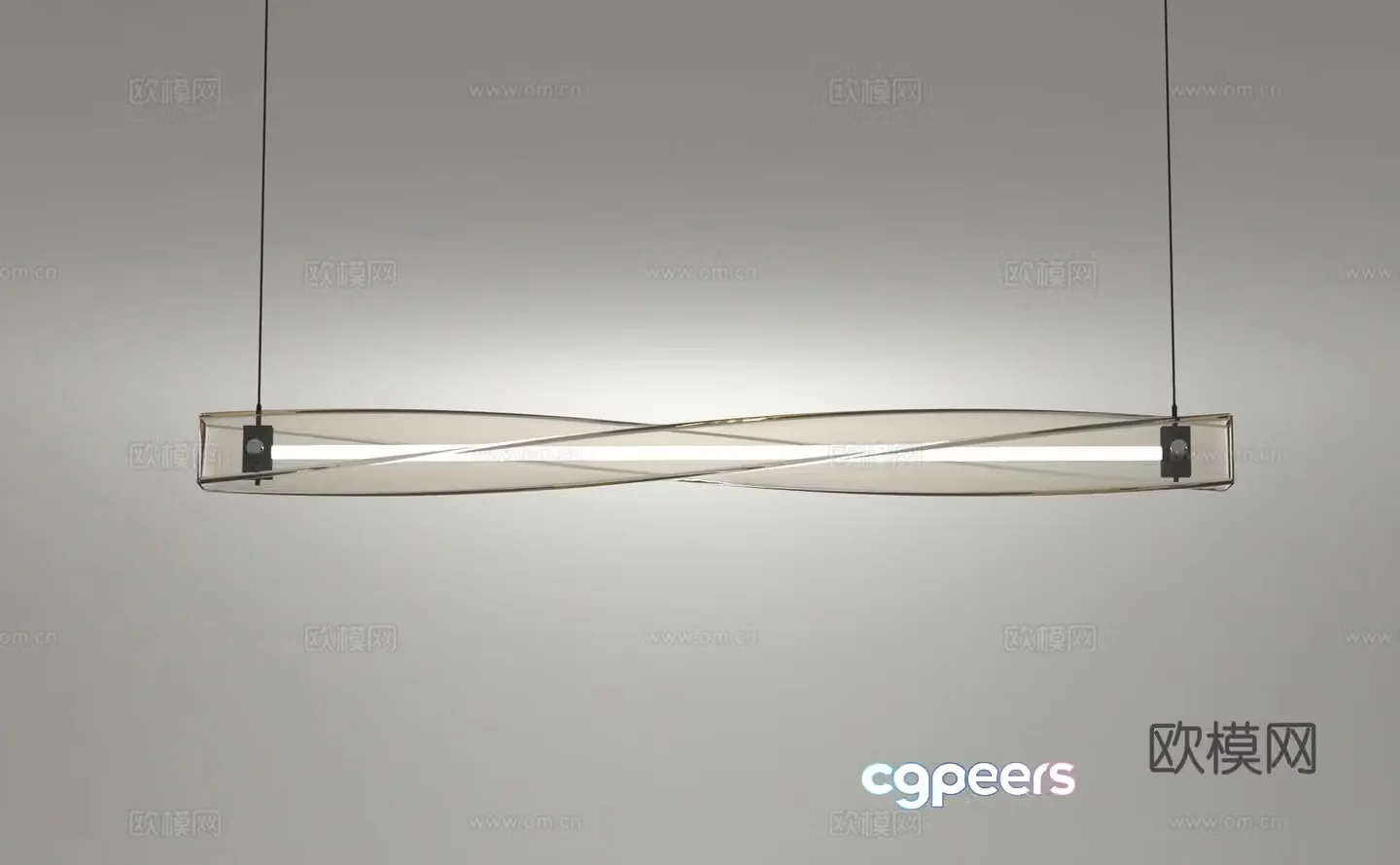 Modern chandelier 3d model