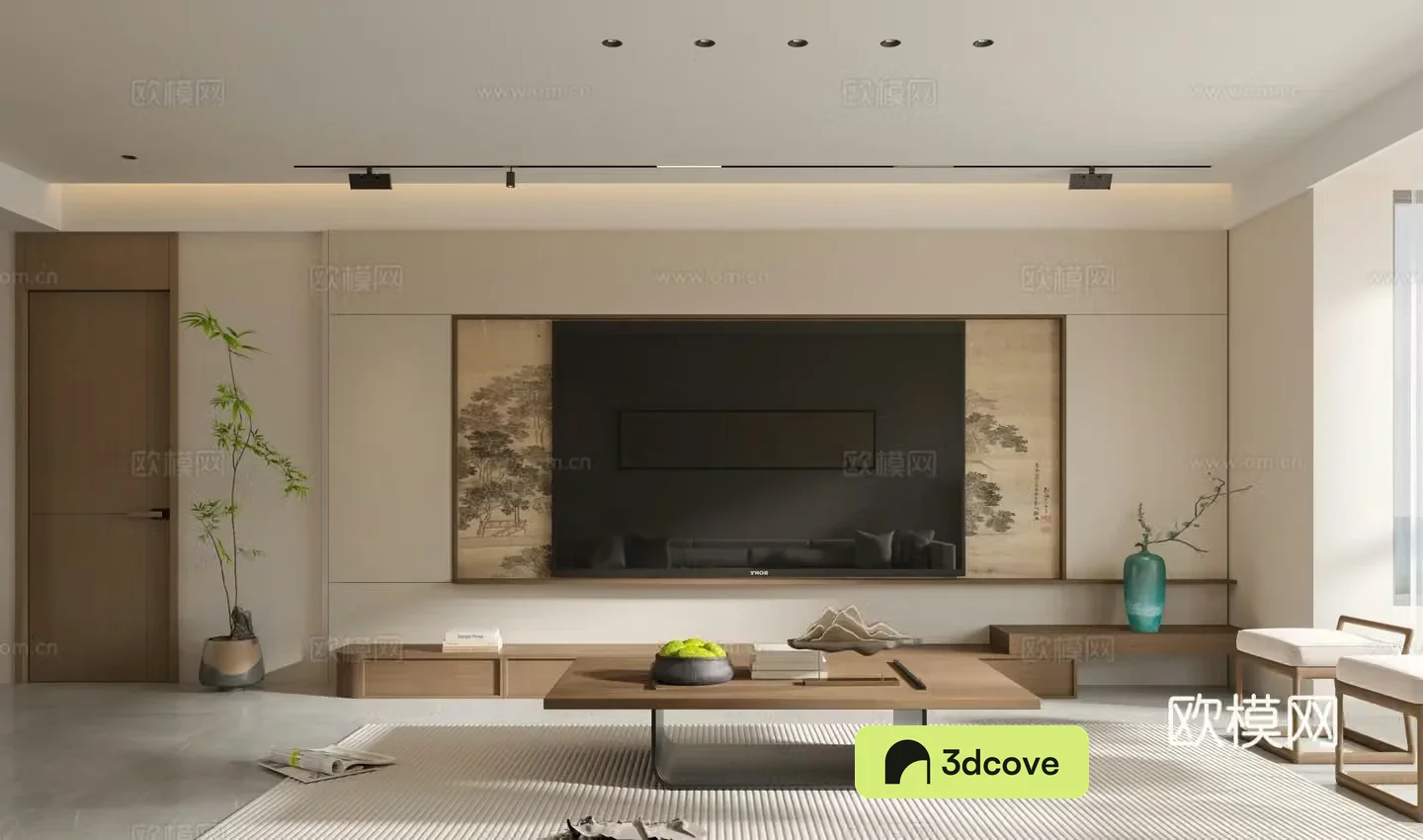 Chinese living and dining room