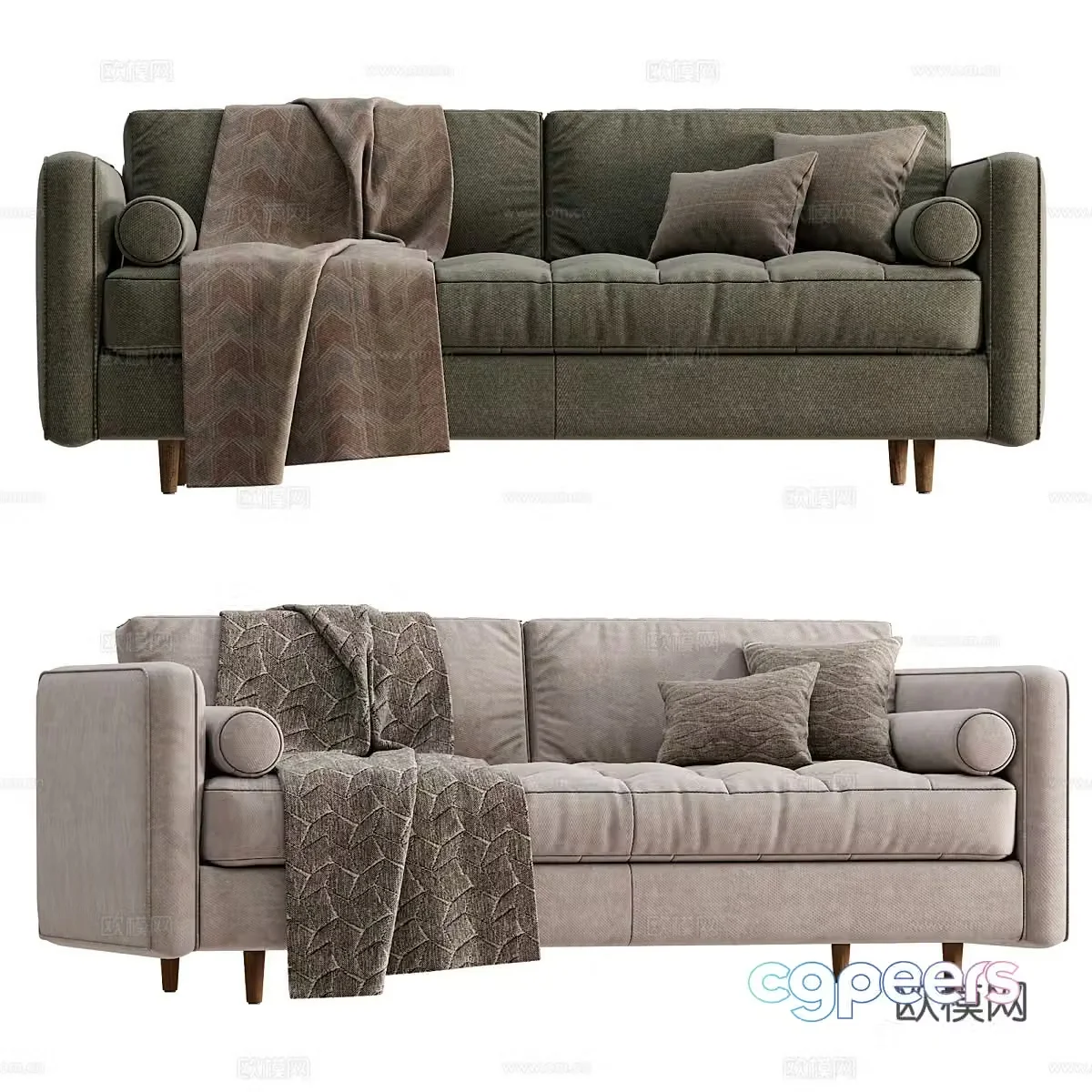 American SVEN sofa 3d model