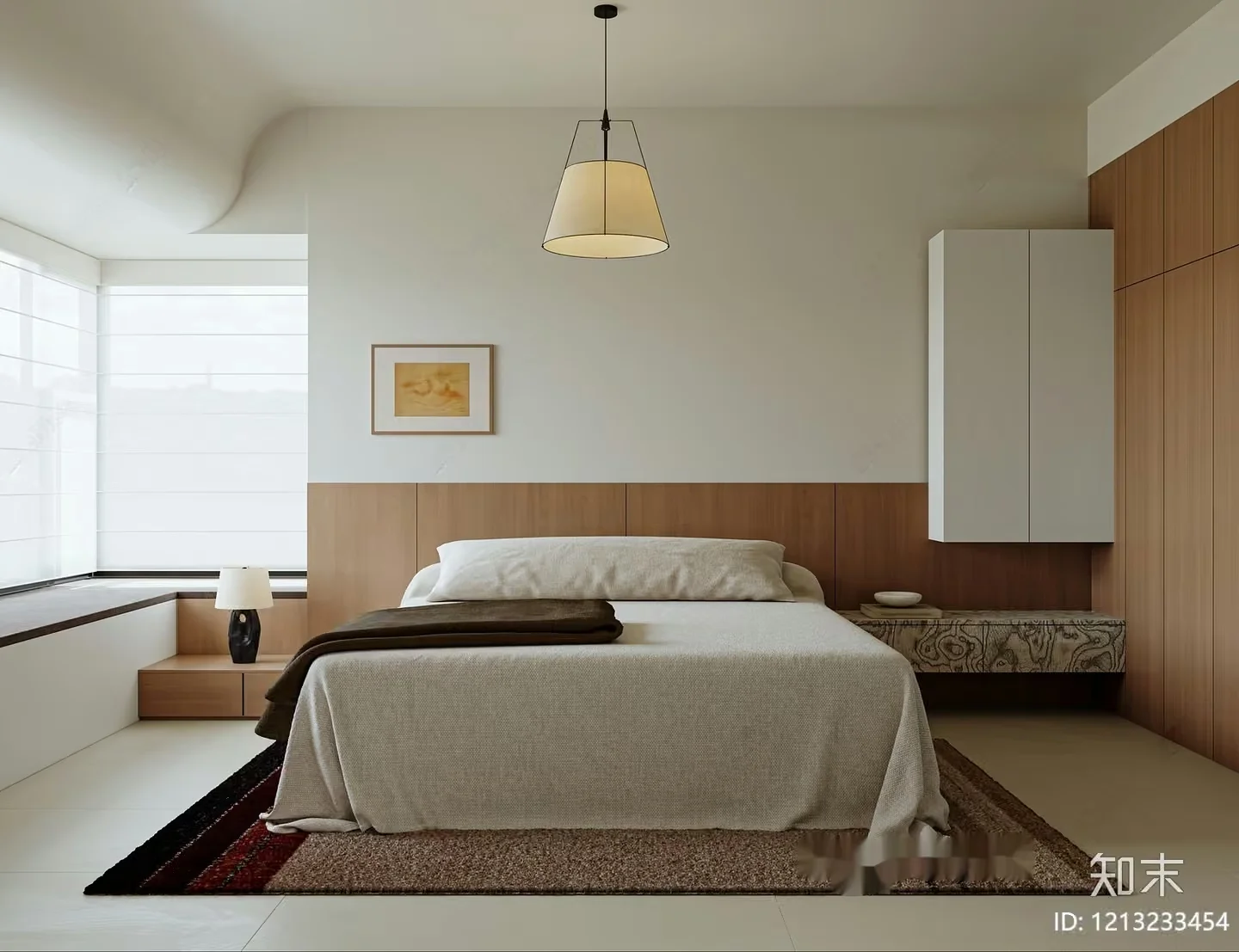Cozy Modern Bedroom 3D Model – 20148 – VRAY Render
