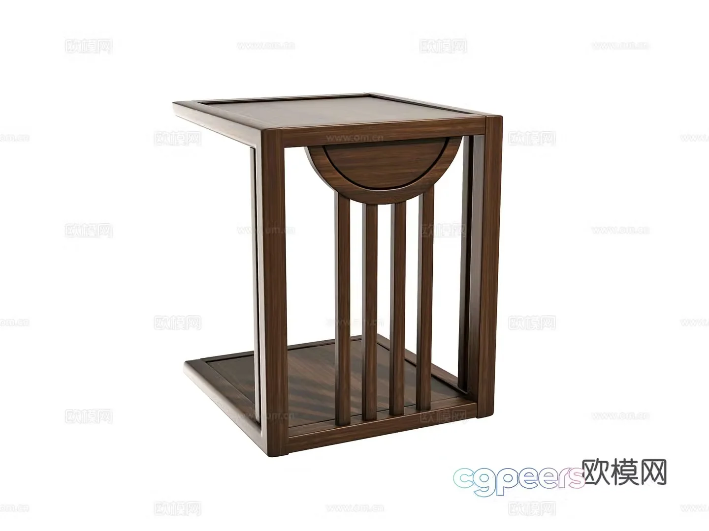 New Chinese sofa side table 3D model