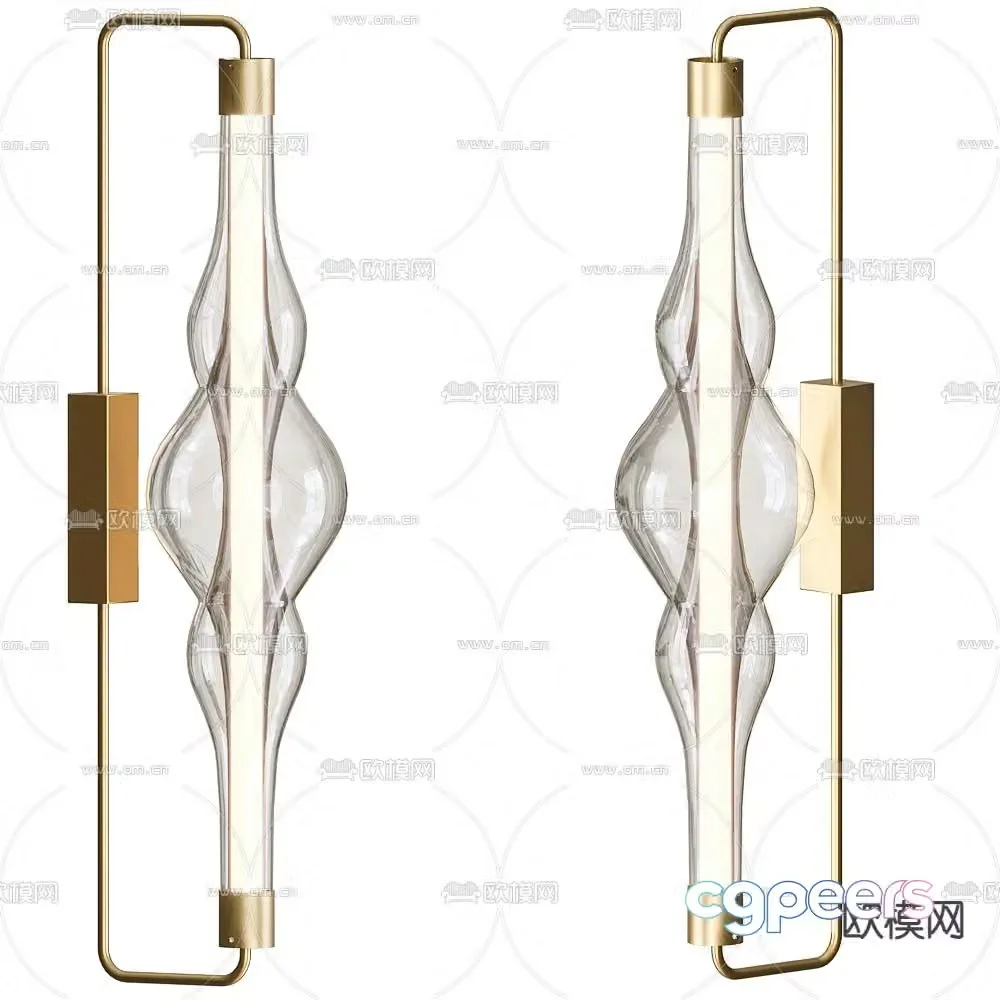 Cangini & Tucci light luxury style wall lamp 3D model