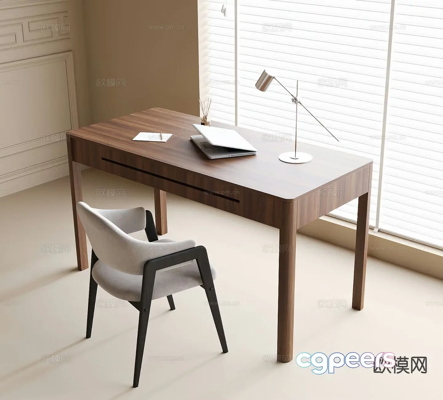 Modern desk chair 3d model