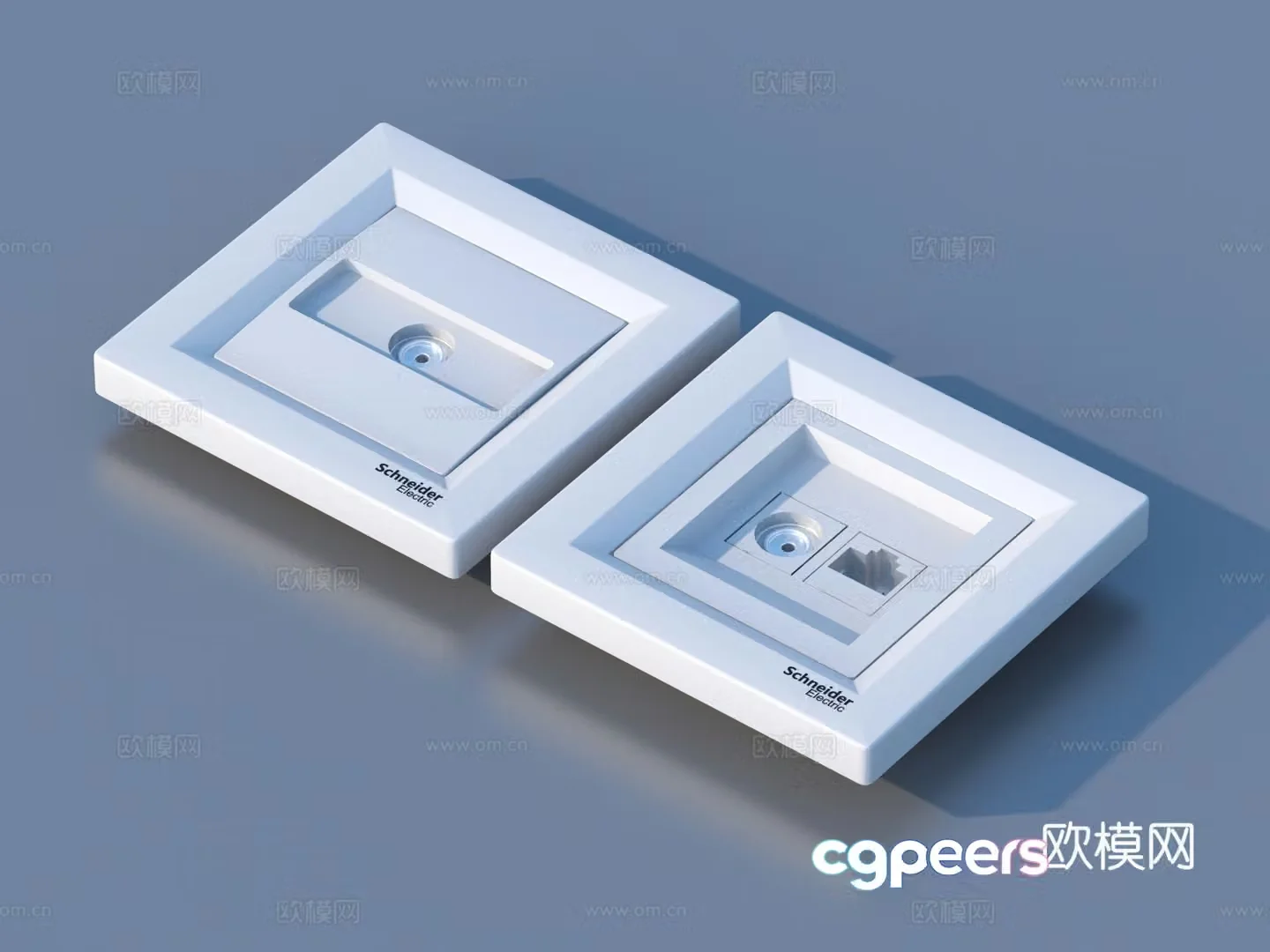 Socket Switch Panel 3D Model