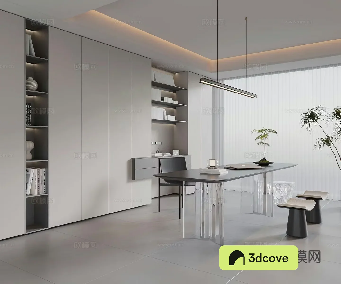 Modern study room