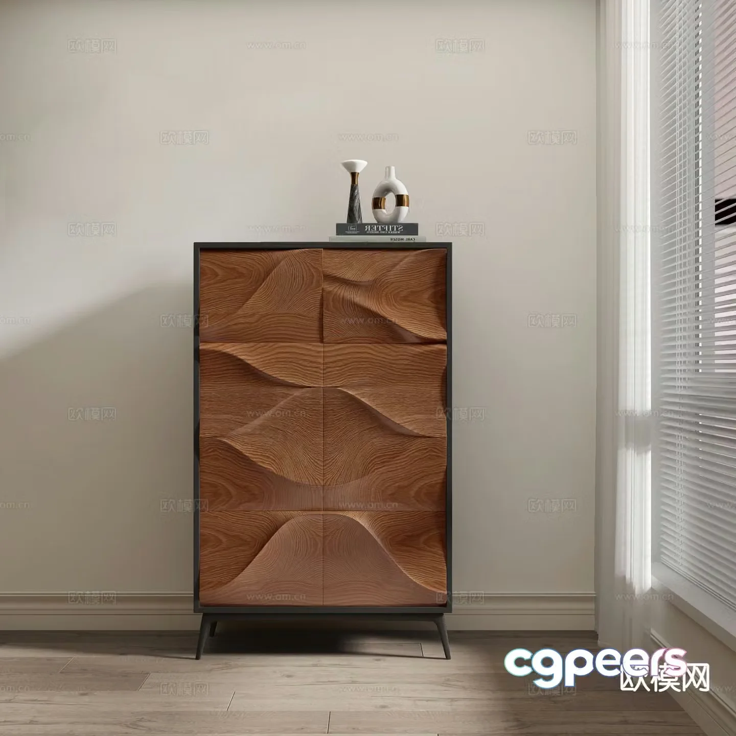 Modern cabinet side cabinet entrance cabinet 3d model