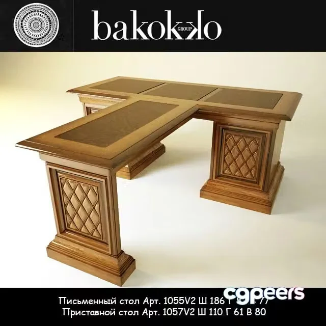 3ds Max Free – Desk Bakokko Art. 1055V2