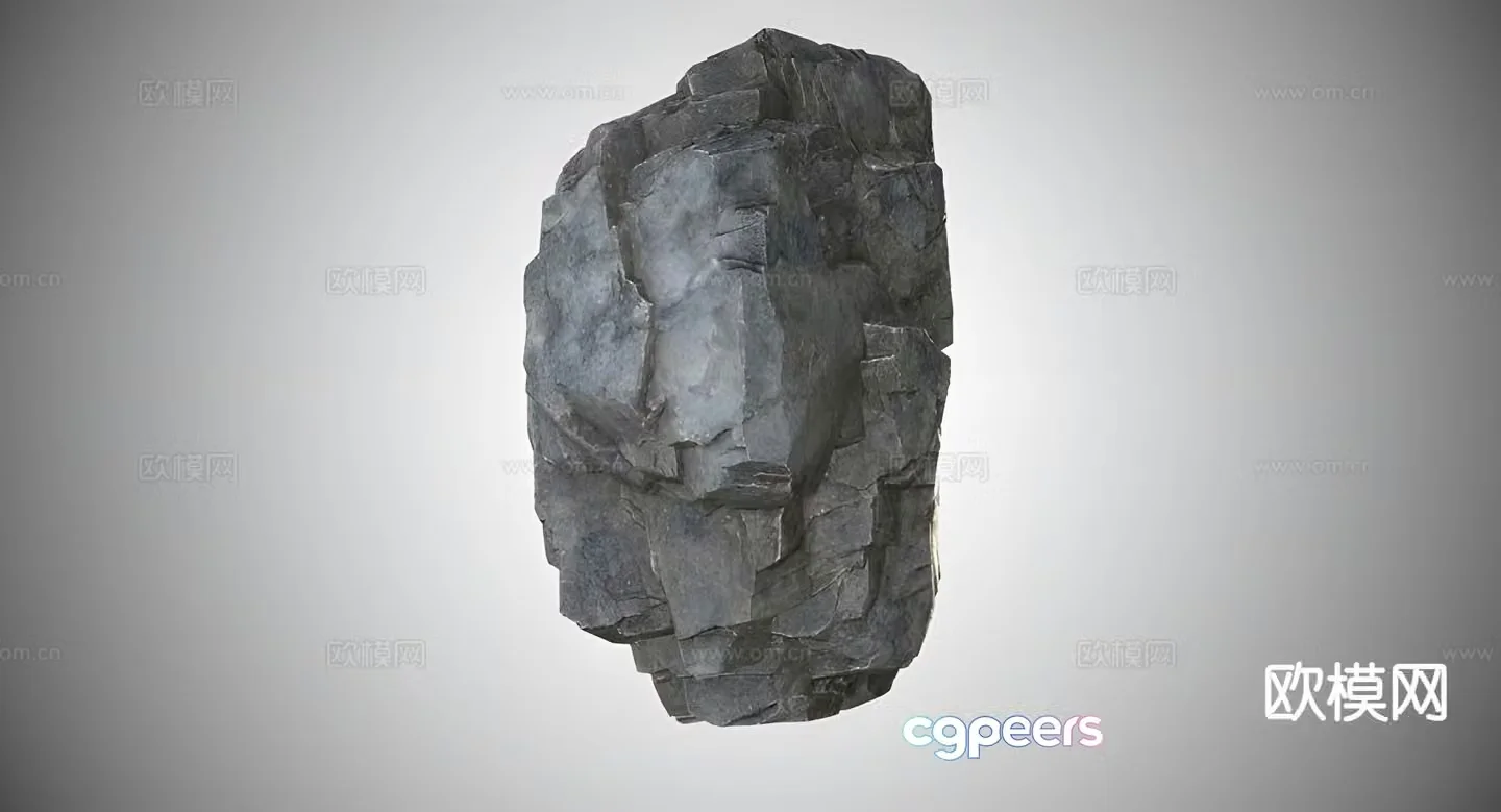 rock stone stone 3d model