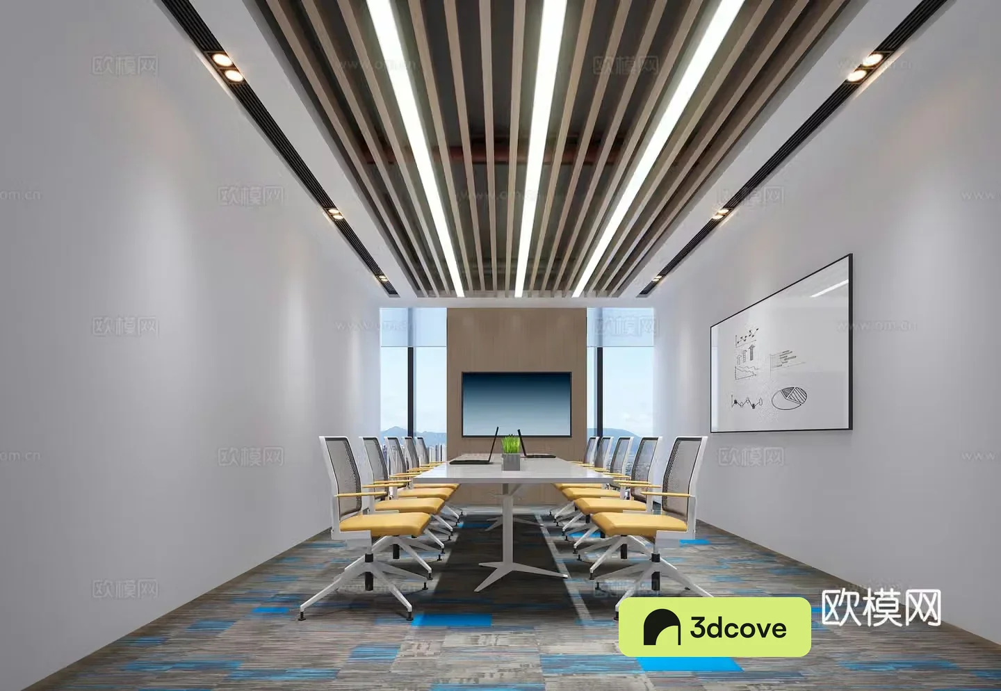Modern conference room Small conference room Training conference room Office conference room Fangtong Tianhua