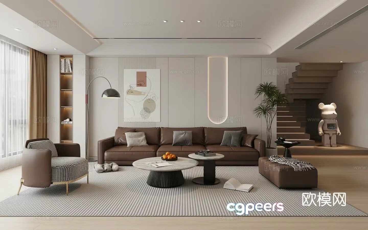 Italian living room 3d model