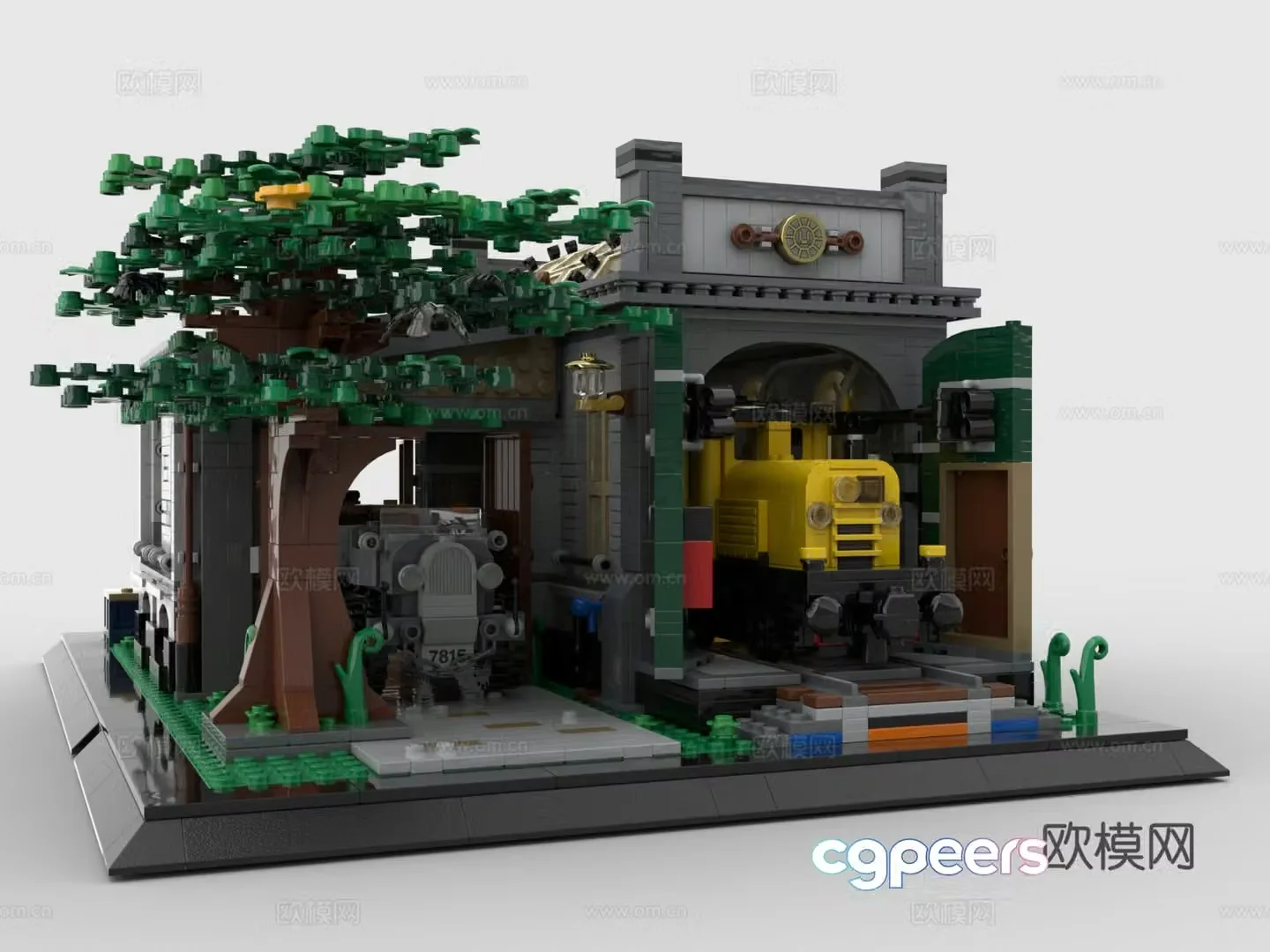 LEGO LEGO toys building blocks train station 3d model