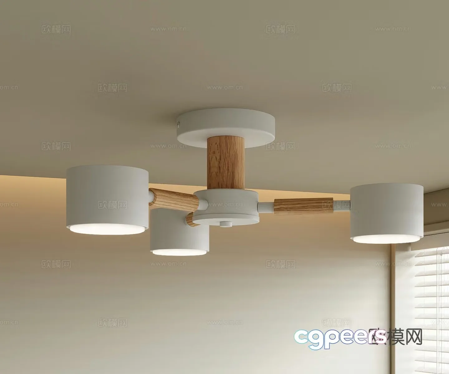 Modern chandelier 3d model