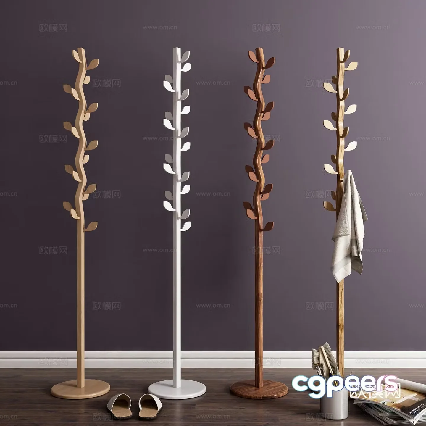 Modern leaf hanger 3d model