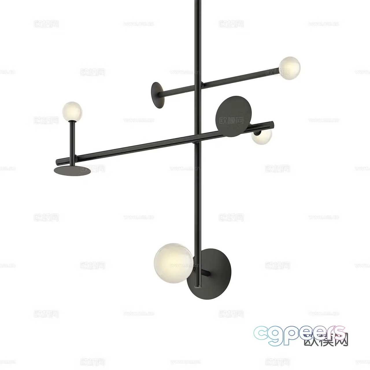 Rakumba modern chandelier minimalist chandelier multi-head chandelier simple chandelier 3d model