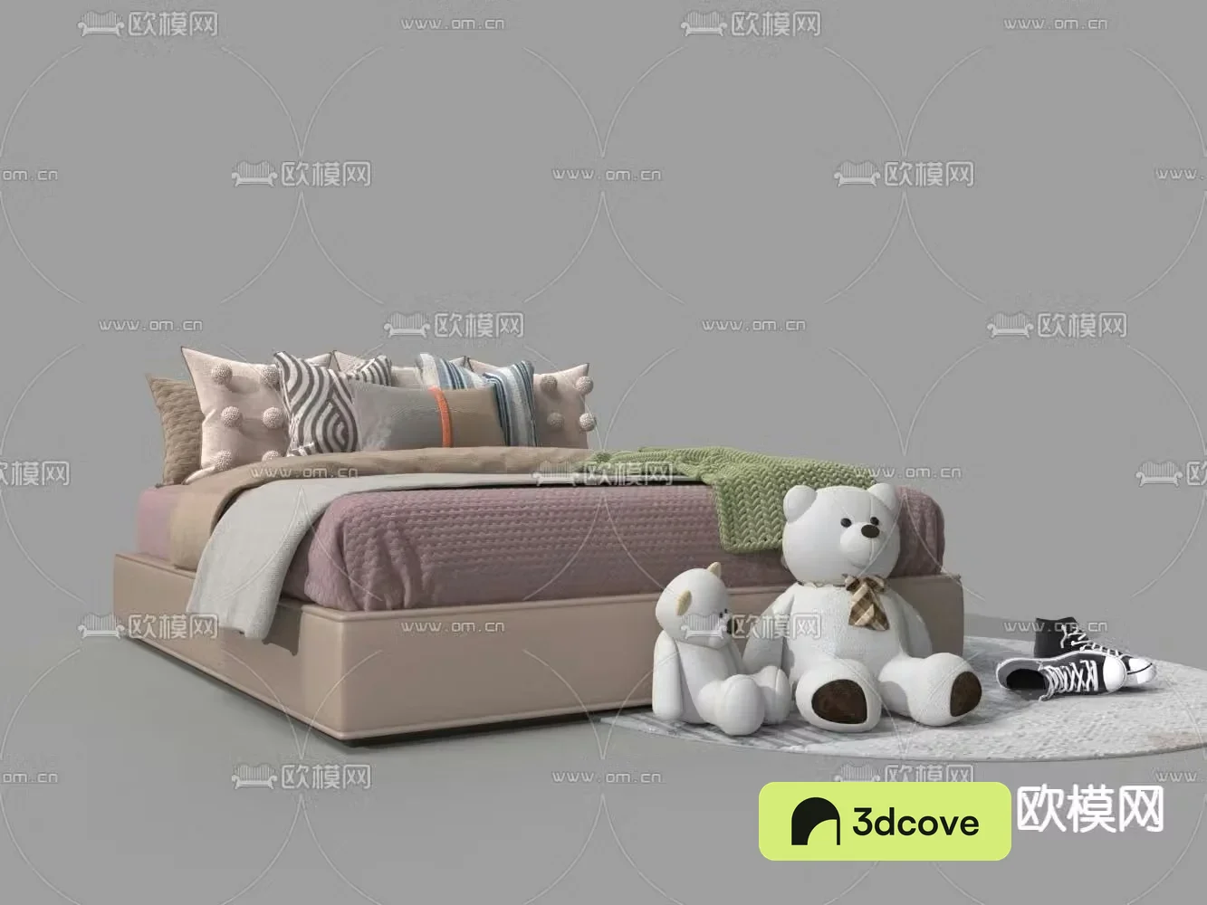 Modern double bed