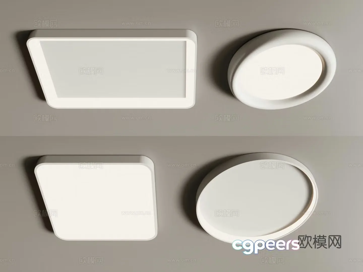 Modern ceiling light 3d model