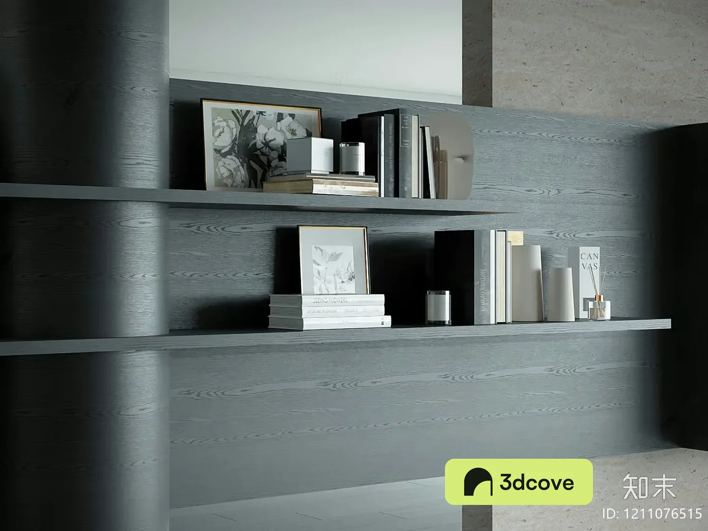 Wooden Bookshelf