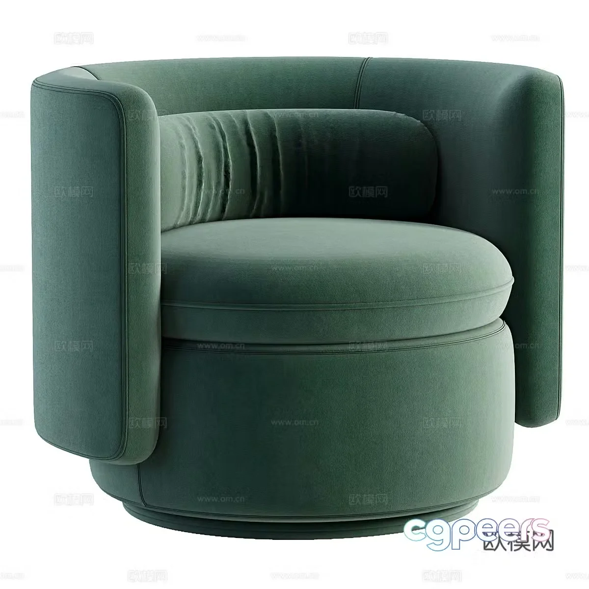 Modern Italian fabric sofa chair 3d model