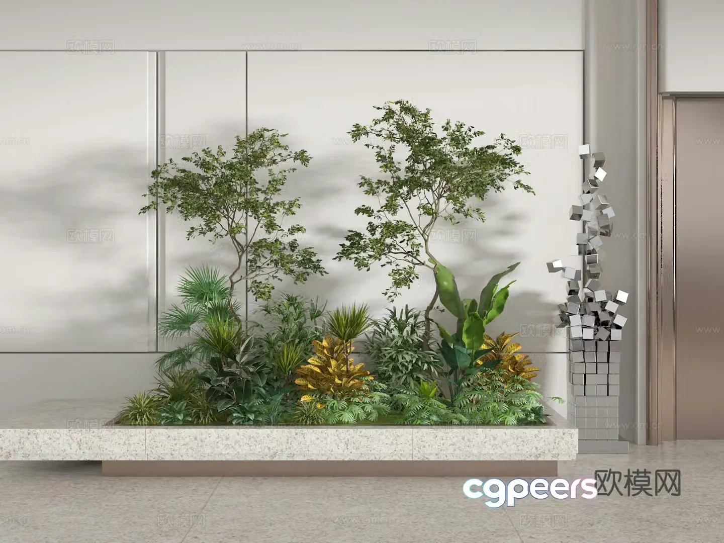 Landscape plant 3d model