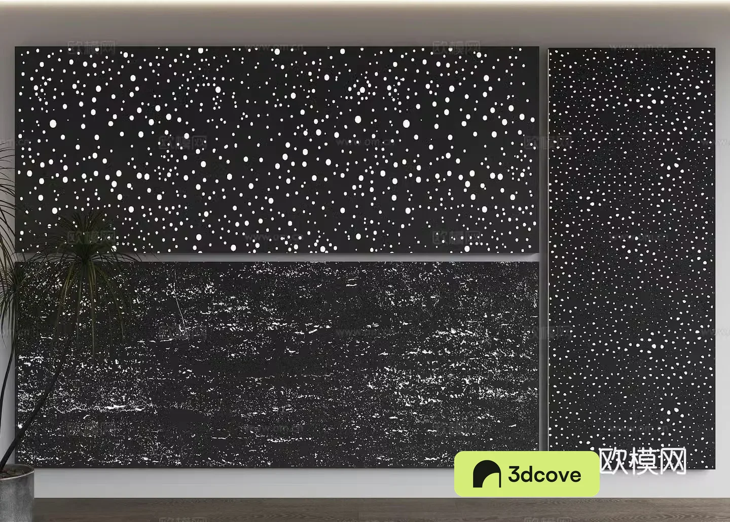 Translucent background wall Luminous background wall