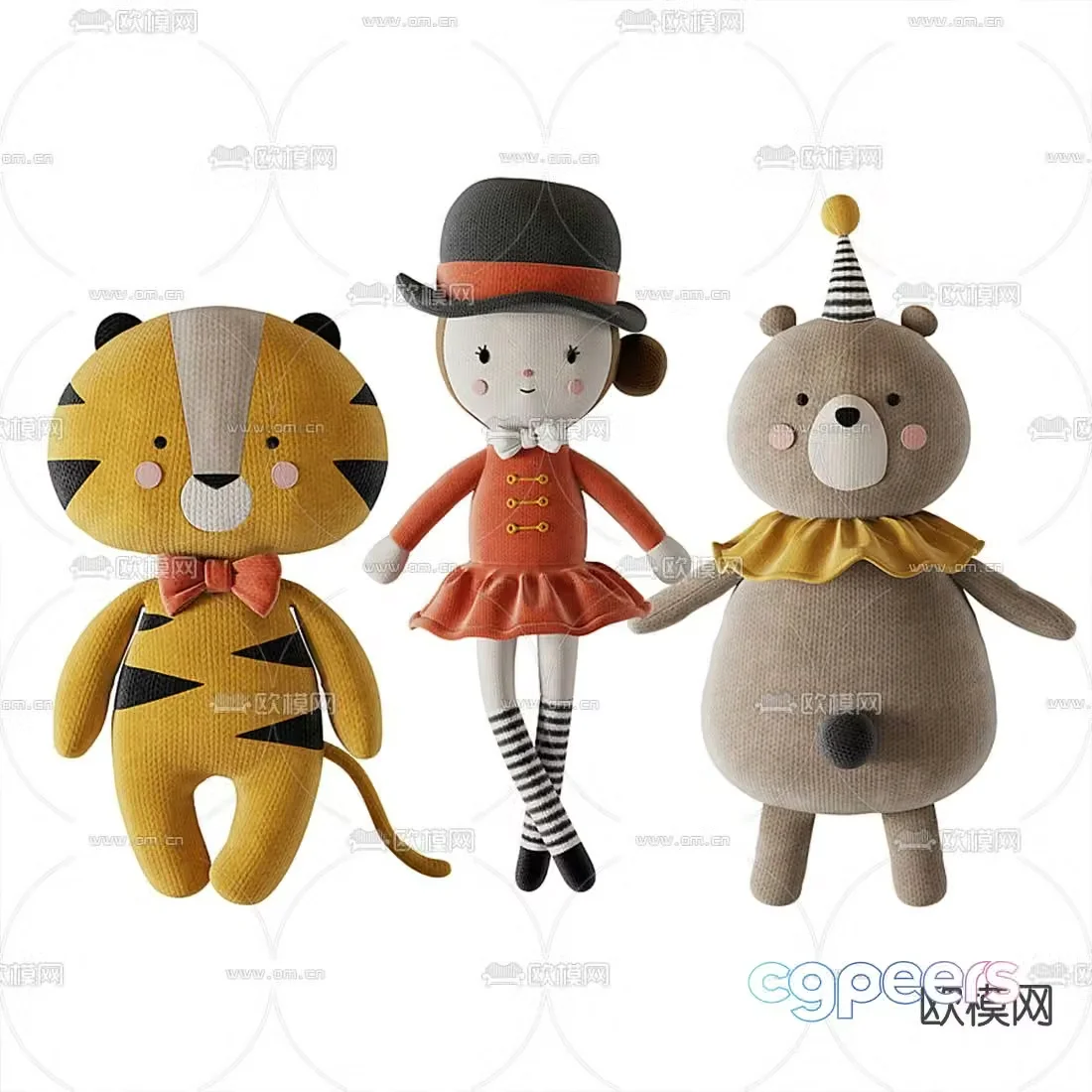 Modern children’s figurine doll 3d model