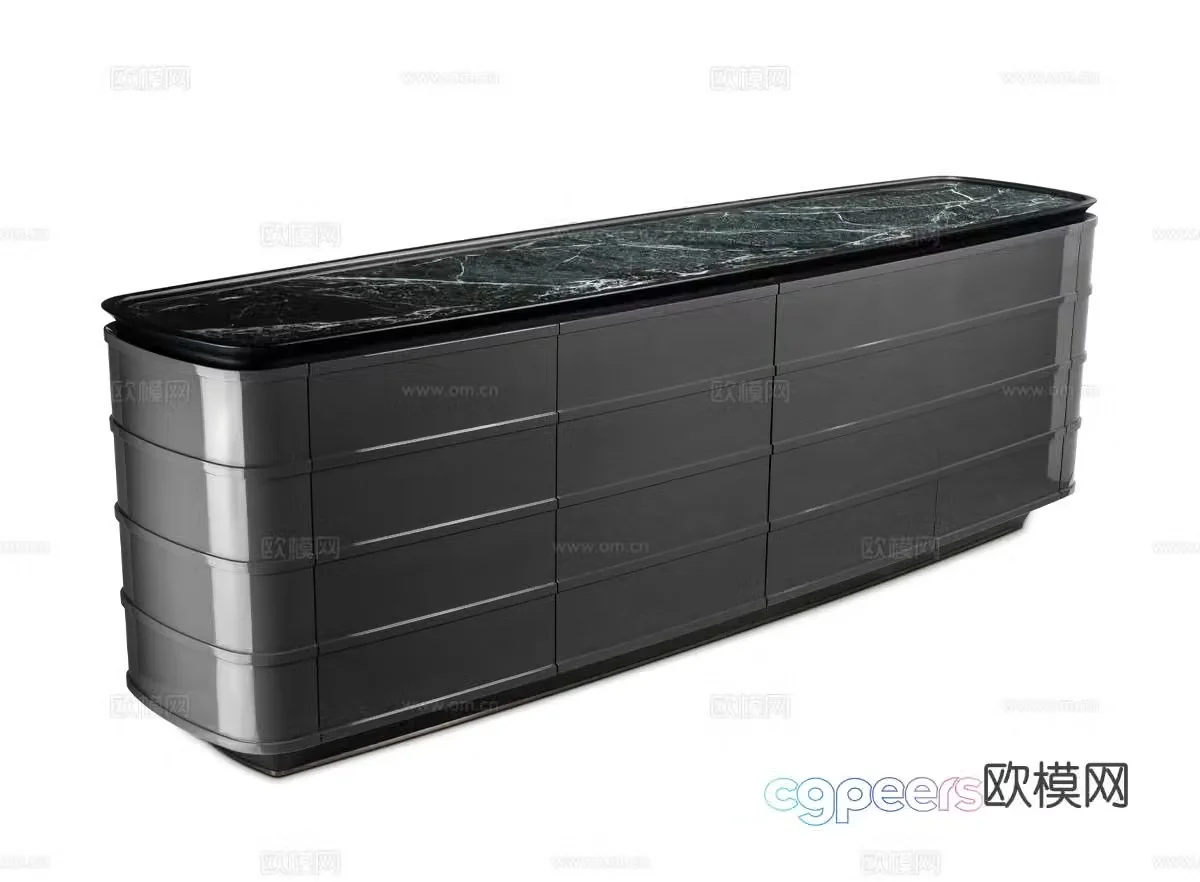 Visionnaire NOMOS side cabinet 3D model