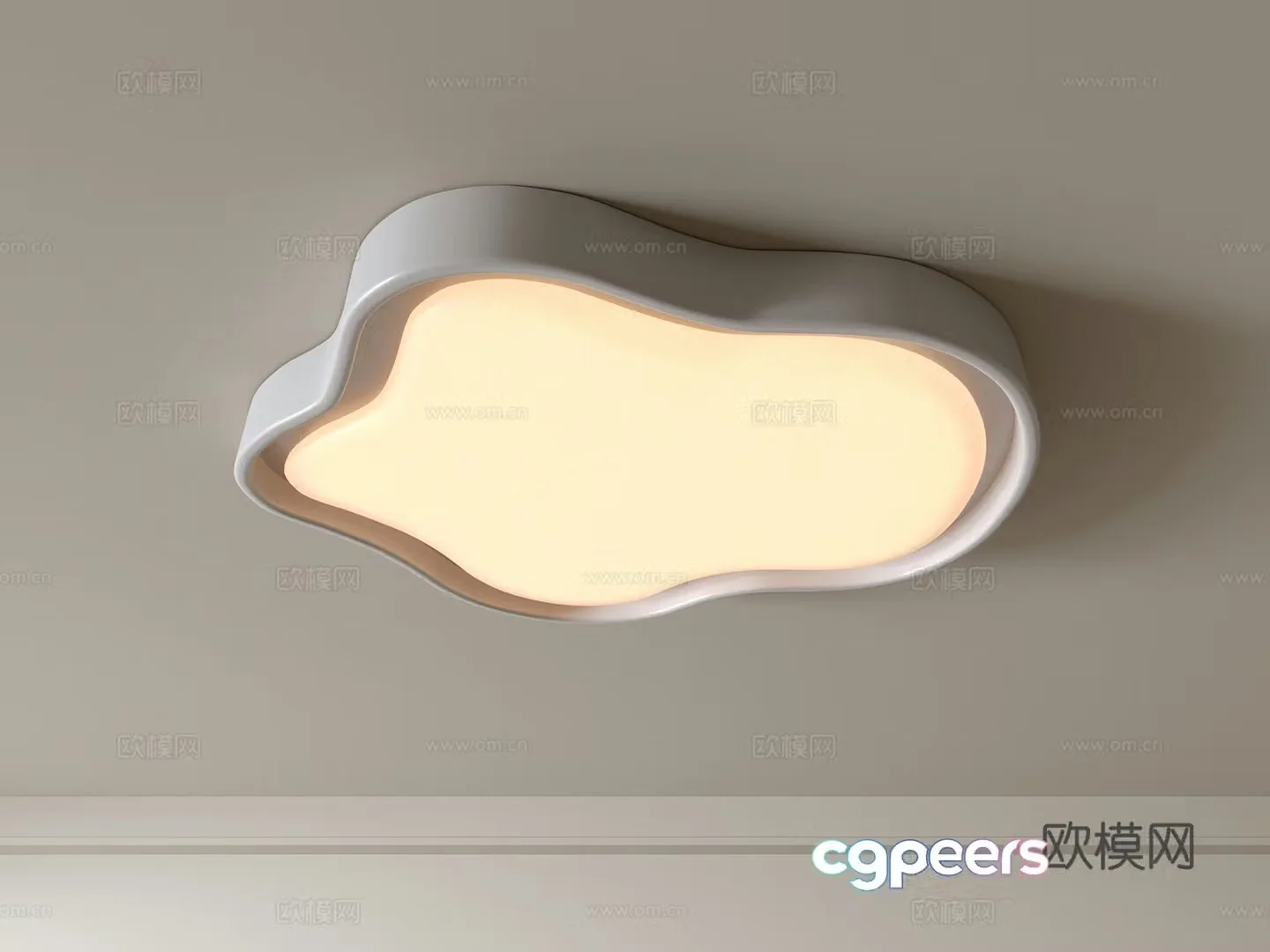 Modern ceiling lamp Geometric ceiling lamp Bedroom lamp Artistic shaped lamp Fashion living room lamp 3D model