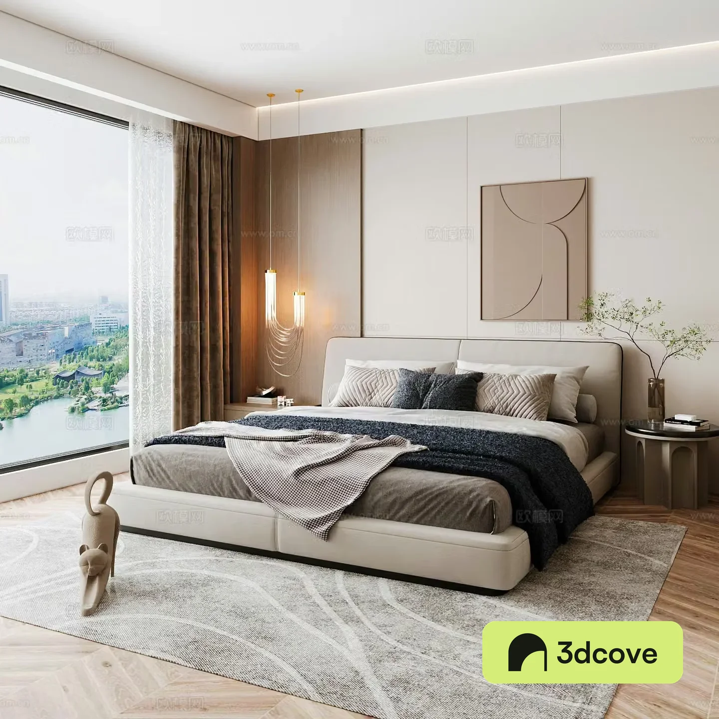 Modern home bedroom Modern bedroom Italian bedroom Simple bedroom Italian bed
