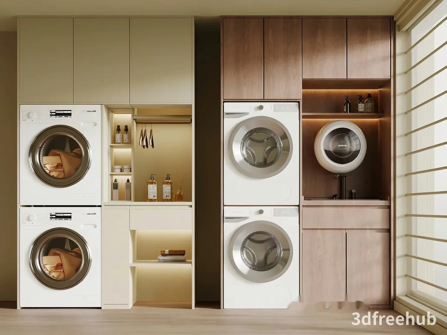 Modern Laundry Room 3D Model – 22240 – VRAY Render